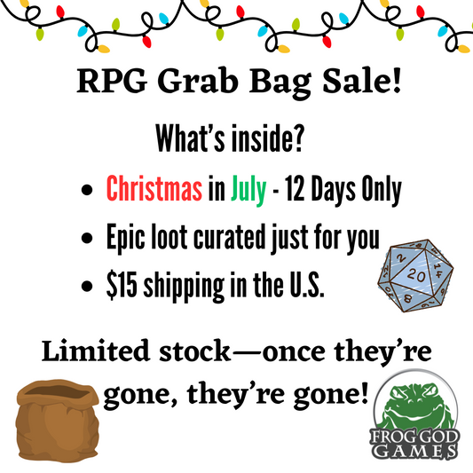 Christmas in July 2025 Frog God Games Grab Bag
