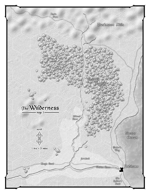 The Lost City of Barakus: Wilderness and Endhome Maps